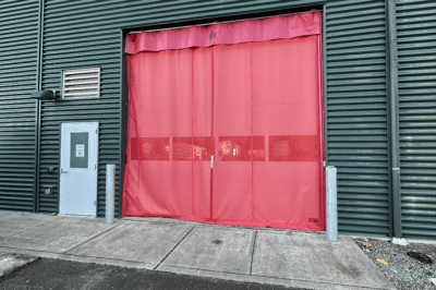 Red Side-Seal Mesh Dock Doors